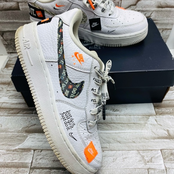 Air Force 1 youth size 4.5 boys white orange tag - Picture 5 of 8
